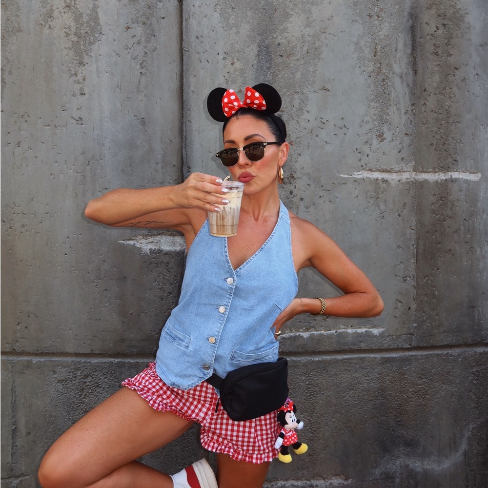 Amazon gingham ruffle hem shorts